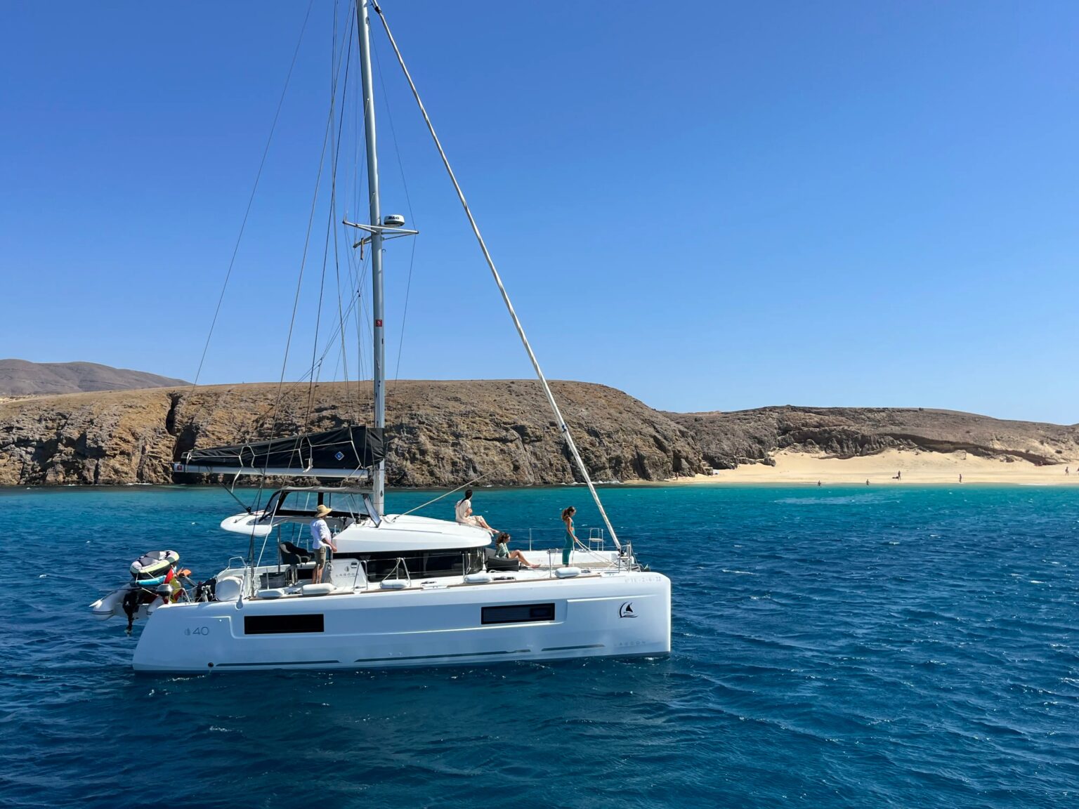 4 hour private boat excursion in Lanzarote with water sports included